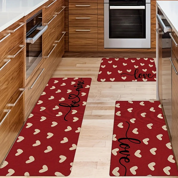 Cozy Festive Heart Floor Rug