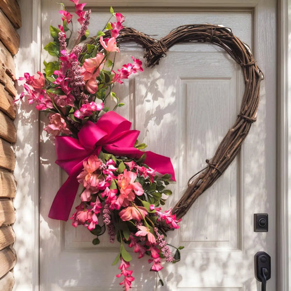 Heartfelt Front Door Heart Wreath